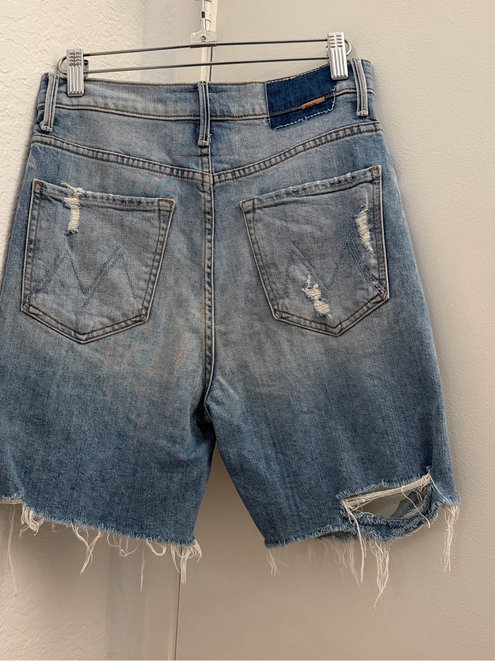 MOTHER High-Waisted Smokin' Fray Shorts - Picture 4 of 12